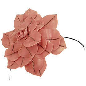 Atsuko Kudo Latex Restricted Hair Rose in Semi-Trans Pink