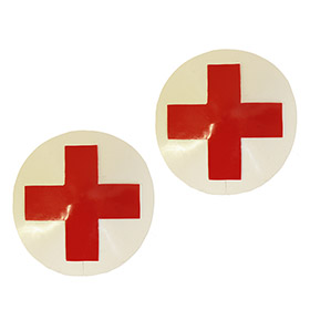 Atsuko Kudo Latex Round Pasties in supatex white