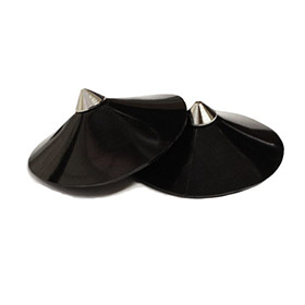 Atsuko Kudo Latex Round Pasties in Supatex Black