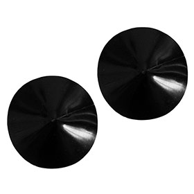 Atsuko Kudo Latex Round Pasties in Supatex Black