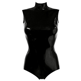 Atsuko Kudo Latex Sleeveless Joy Body in Supatex Black