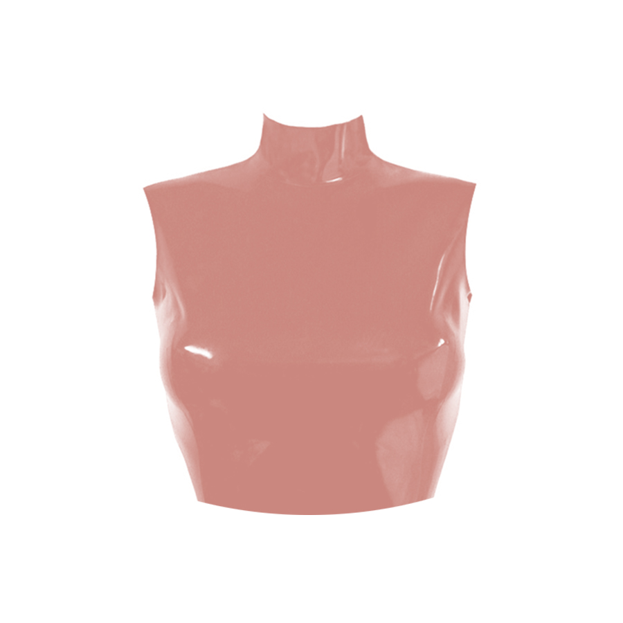Atsuko Kudo Latex スリーブレス ジョイ クロップトップ in 