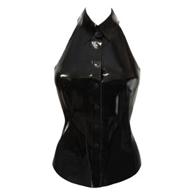 Atsuko Kudo Latex Smart Shirt in Supatex Black