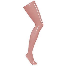 Atsuko Kudo Latex Stockings hold up tabs in Supatex Light Brown