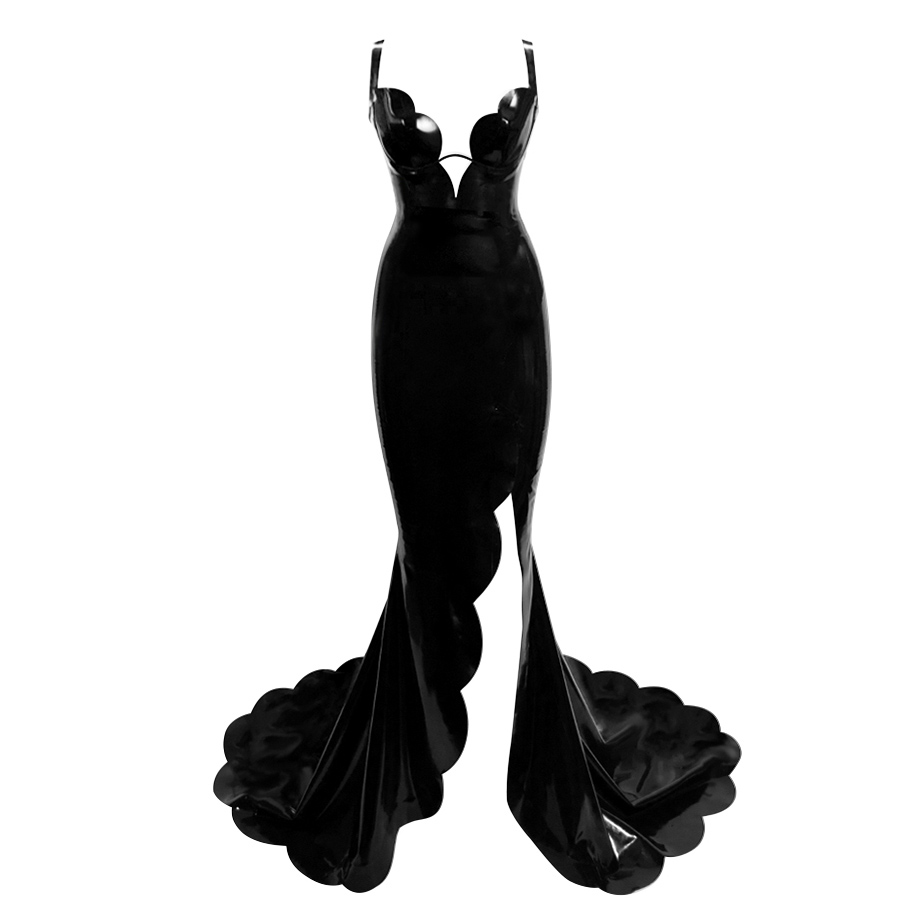 Atsuko Kudo Latex Strappy Tulip Gown