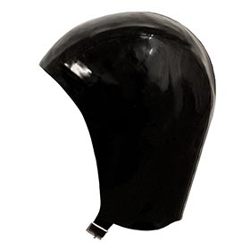 Atsuko Kudo Latex Swim Cap in Supatex Black