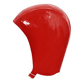 Atsuko Kudo Latex Swim Cap in Supatex Red