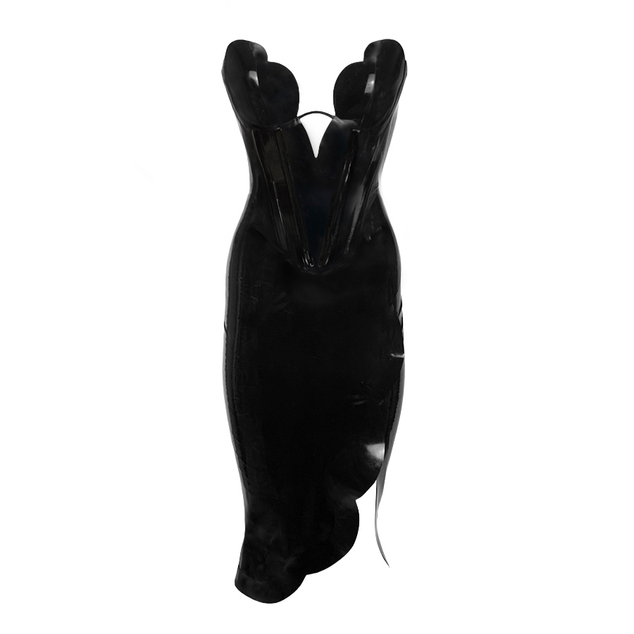 Atsuko Kudo Latex Tulip Corset Dress
