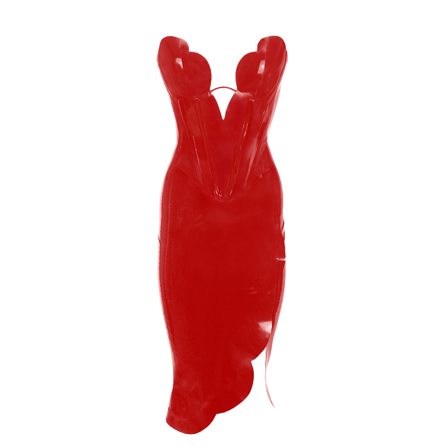 Atsuko Kudo Latex  in Red