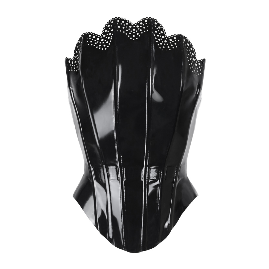 Atsuko Kudo Latex Venus Corset Top in Black