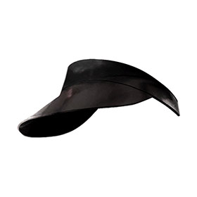 Atsuko Kudo Latex Visor in supatex black