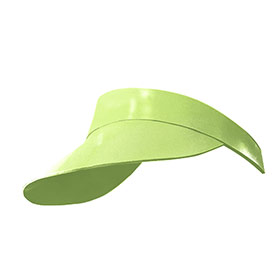 Atsuko Kudo Latex Visor in vibrant lime green