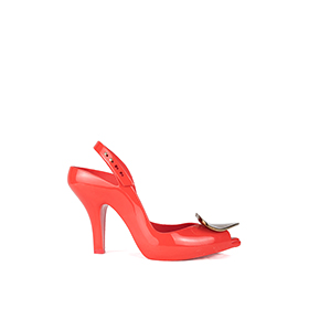 Atsuko Kudo Latex Vivienne Westwood Anglomania Melissa Lady Dragon Heart Shoe in DarkPink